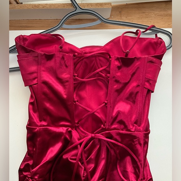 Lucy in the Sky Nya Satin Corset Dress L - Picture 5 of 5